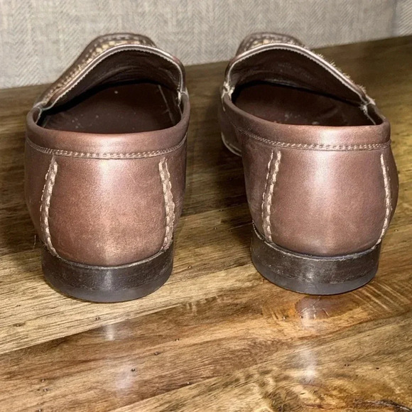 Louis Vuitton LV Designer Leather/Pony Hair Loafers Slip On Men Shoes 10 - Picture 14 of 17